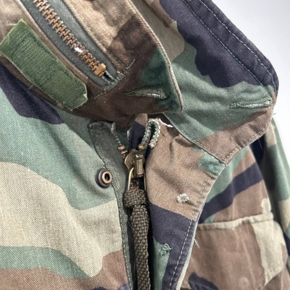 Vintage 1984 US Military Woodland Camo Field Jacket - XS Regular - Some Flaws - Picture 2 of 9